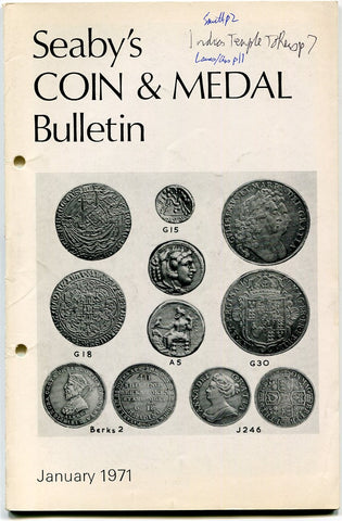 Seaby's Coin and Medal Bulletin for January 1971