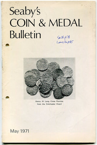 Seaby's Coin and Medal Bulletin for May 1971