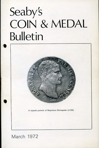 Seaby's Coin and Medal Bulletin for March 1972