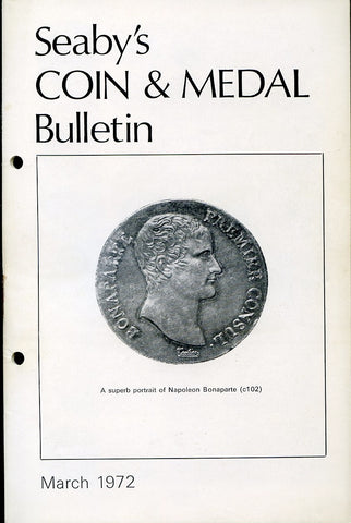Seaby's Coin and Medal Bulletin for March 1972