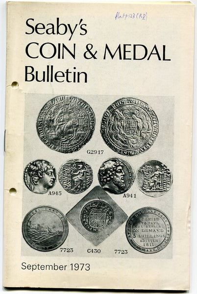 Seaby's Coin and Medal Bulletin for September 1973