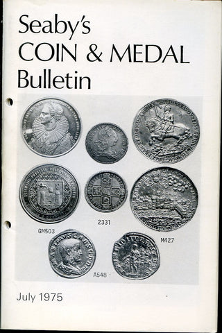 Seaby's Coin and Medal Bulletin for July 1975