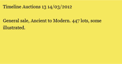Timeline Auctions 13 14/03/2012
