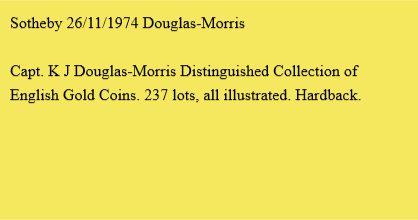 Sotheby 26/11/1974 Douglas-Morris