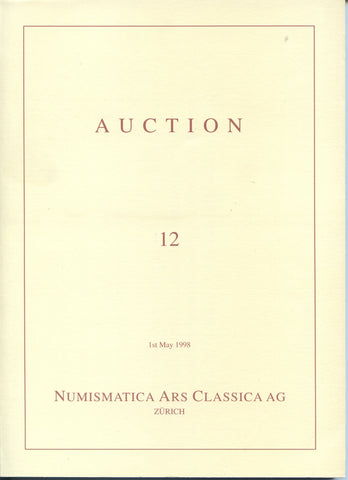 NAC Zurich 12, 1st May 1998 - Italian Coins & Medals