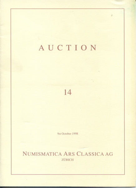 NAC 14, Zurich 9th October 1998 - Papal Money