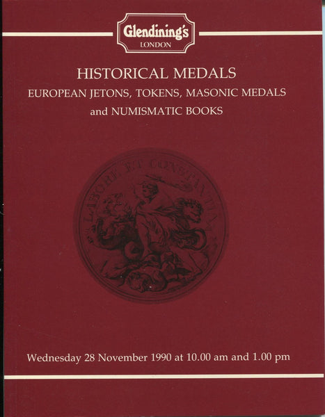 Glendining 28th November 1990, Historical Medals etc