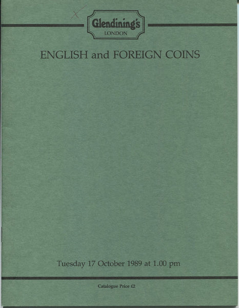 Glendining 17th October 1989, English & Foreign Coins