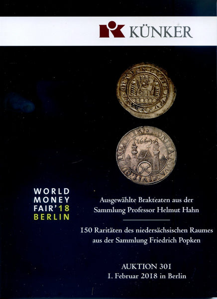 Kuenker 301, 1st Feb. 2018, Helmut Hahn collection of Brakteaten