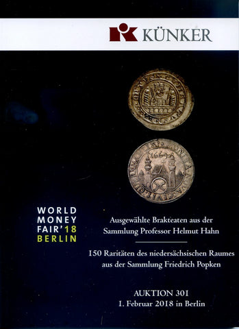 Kuenker 301, 1st Feb. 2018, Helmut Hahn collection of Brakteaten