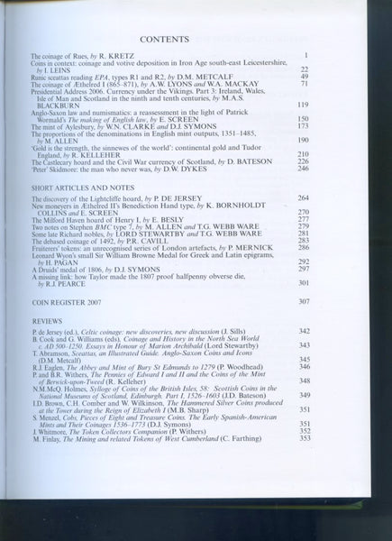 British Numismatic Journal vol.77 2007